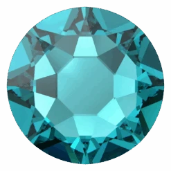 Swarovski Hotfix Flat Back Crystals (2000, 2038 & 2078) Blue Zircon(Swarovski 2000 2038 2078 Flatback Crystals Hotfix Blue Zircon)