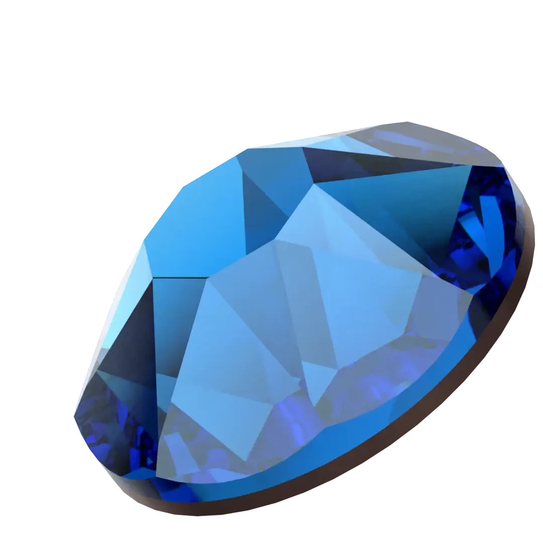 Swarovski Flat Back Crystals Non Hotfix (2000, 2058 & 2088) Capri Blue Nightfall(Swarovski 2000 2058 2088 Flatback Crystals Non Hotfix Capri Blue Nightfall) 4 Swarovski Flat Back Crystals Non Hotfix (2000, 2058 & 2088) Capri Blue Nightfall(Swarovski 2000 2058 2088 Flatback Crystals Non Hotfix Capri Blue Nightfall) - Image 2