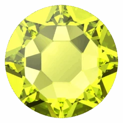 Serinity Hotfix Flat Back Crystals (2000, 2038 & 2078) Citrus Green(Serinity 2000 2038 2078 Flatback Crystals Hotfix Citrus Green)