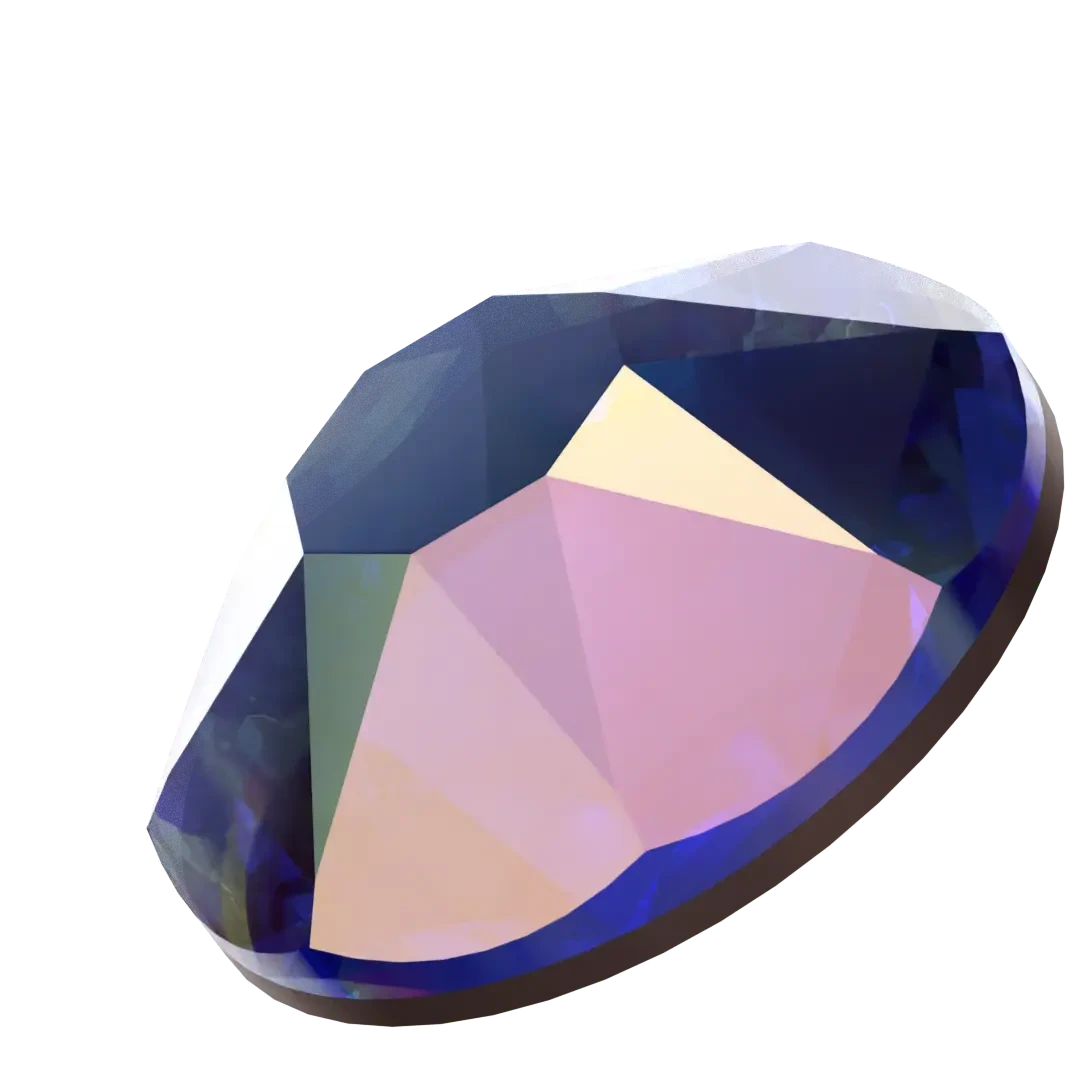 Swarovski Flat Back Crystals Non Hotfix (2000, 2058 & 2088) Sapphire AB(Swarovski 2000 2058 2088 Flatback Crystals Non Hotfix Sapphire Ab) 4 Swarovski Flat Back Crystals Non Hotfix (2000, 2058 & 2088) Sapphire AB(Swarovski 2000 2058 2088 Flatback Crystals Non Hotfix Sapphire Ab) - Image 2