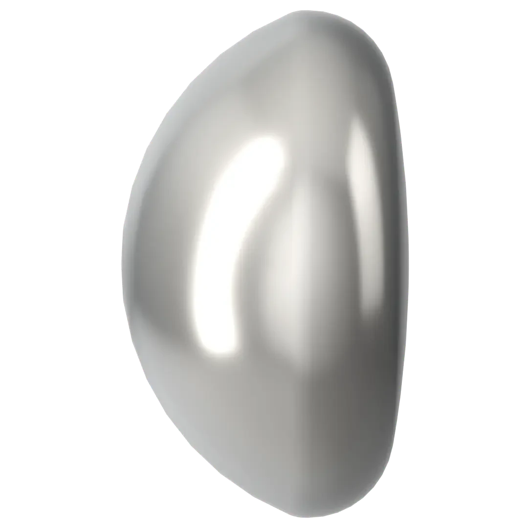 Swarovski Pearls Cabochon (5817) Crystal Light Grey(Swarovski 5817 Cabochon Pearls Crystal Light Grey Pearl) 5 Swarovski Pearls Cabochon (5817) Crystal Light Grey(Swarovski 5817 Cabochon Pearls Crystal Light Grey Pearl) - Image 3