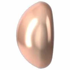 Serinity Pearls Cabochon (5817) Crystal Rose Gold(Serinity 5817 Cabochon Pearls Crystal Rose Gold Pearl) -BlueStreak Crystal Shop Swarovski Pearls Cabochon 5817 Crystal Rose Gold 3