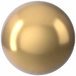 Serinity Pearls Round (5810) Crystal Bright Gold(Serinity 5810 Round Pearls Crystal Bright Gold Pearl)