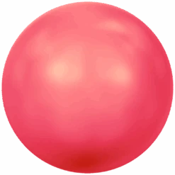 Swarovski Pearls Round (5810) Crystal Neon Red(Swarovski 5810 Round Pearls Crystal Neon Red Pearl End Of Line)