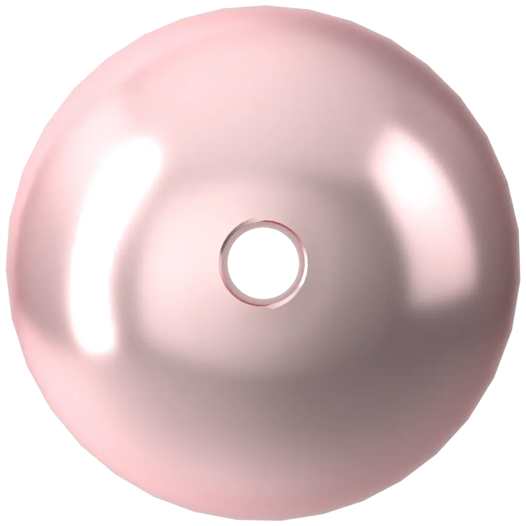 Swarovski Pearls Round (5810) Crystal Rosaline(Swarovski 5810 Round Pearls Crystal Rosaline Pearl) 5 Swarovski Pearls Round (5810) Crystal Rosaline(Swarovski 5810 Round Pearls Crystal Rosaline Pearl) - Image 3