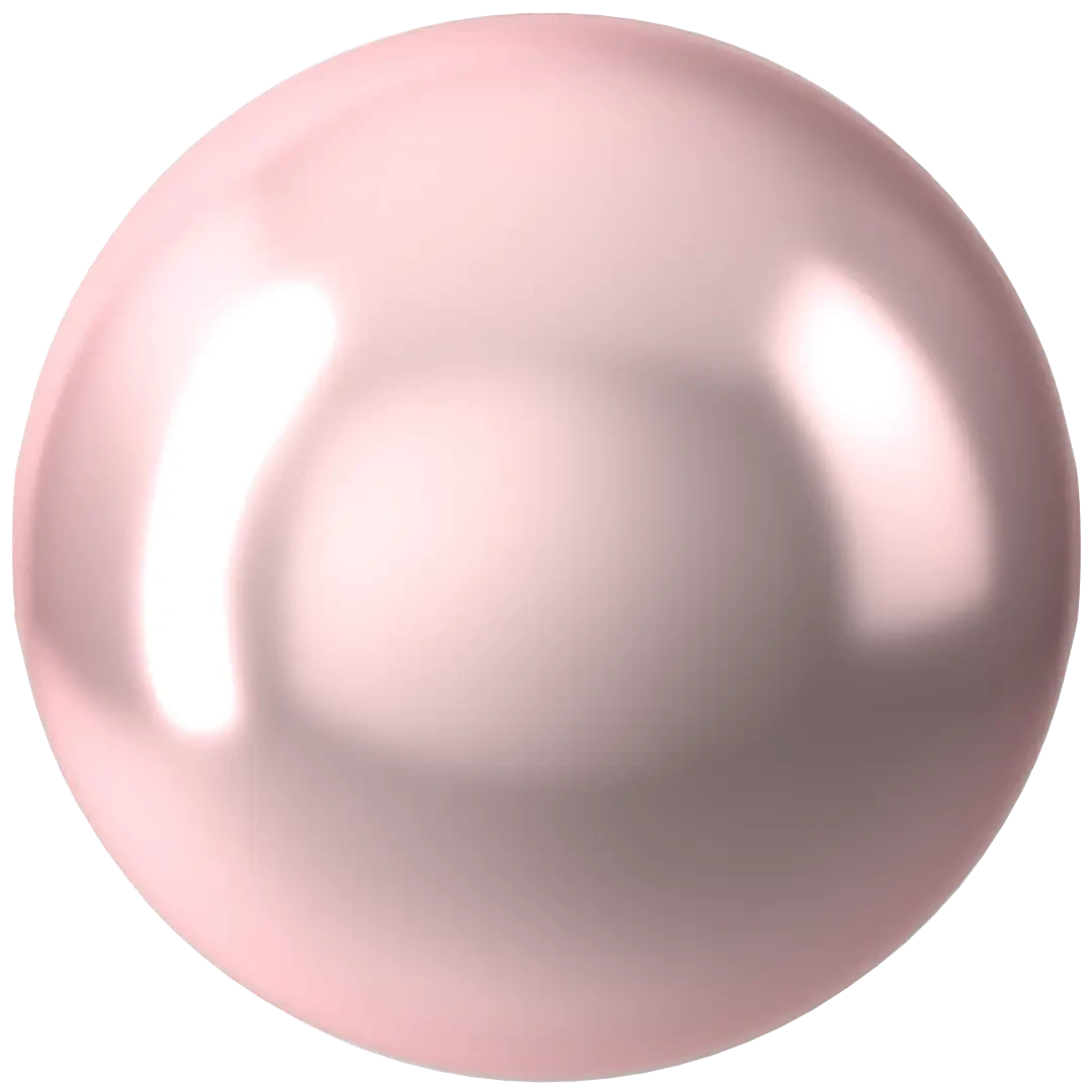 Swarovski Pearls Round (5810) Crystal Rosaline(Swarovski 5810 Round Pearls Crystal Rosaline Pearl) 3 Swarovski Pearls Round (5810) Crystal Rosaline(Swarovski 5810 Round Pearls Crystal Rosaline Pearl)