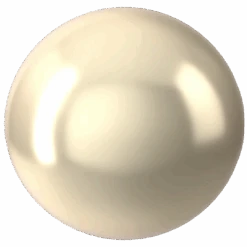 Serinity Pearls Round Half Drilled (5818) Crystal Cream(Serinity 5818 Round Pearls Half Drilled Crystal Cream Pearl)