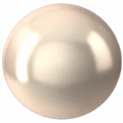 Serinity Pearls Round Half Drilled (5818) Crystal Creamrose(Serinity 5818 Round Pearls Half Drilled Crystal Creamrose Pearl)