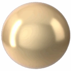 Serinity Pearls Round Half Drilled (5818) Crystal Light Gold(Serinity 5818 Round Pearls Half Drilled Crystal Light Gold Pearl)