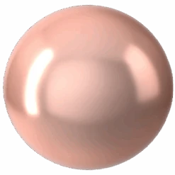 Serinity Pearls Round Half Drilled (5818) Crystal Peach(Serinity 5818 Round Pearls Half Drilled Crystal Peach Pearl)