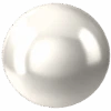 Swarovski Pearls Round Half Drilled (5818) Crystal White(Swarovski 5818 Round Pearls Half Drilled Crystal White Pearl) -BlueStreak Crystal Shop Swarovski Pearls Round Half Drilled 5818 Crystal White