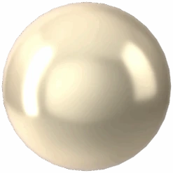 Serinity Pearls Round No Hole (5809) Crystal Cream(Serinity 5809 Small Round Pearls No Hole Crystal Cream Pearl)