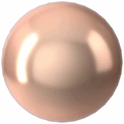 Serinity Pearls Round No Hole (5809) Crystal Rose Gold(Serinity 5809 Small Round Pearls No Hole Crystal Rose Gold Pearl)