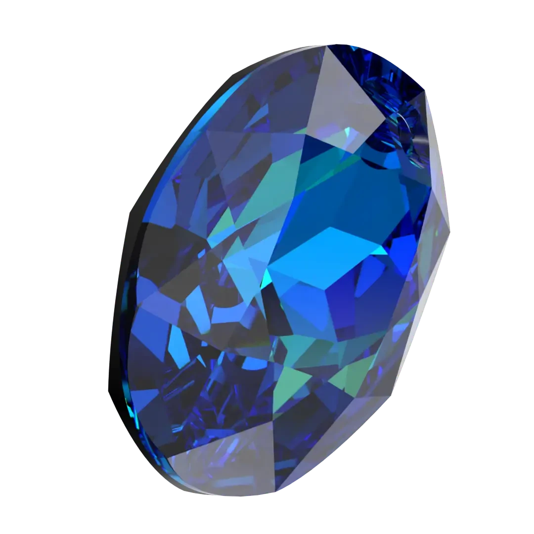 Swarovski Pendants Elliptic Cut (6438) Crystal Bermuda Blue P(Swarovski Pendants Elliptic Cut 6438 Crystal Bermuda Blue P) 4 Swarovski Pendants Elliptic Cut (6438) Crystal Bermuda Blue P(Swarovski Pendants Elliptic Cut 6438 Crystal Bermuda Blue P) - Image 2