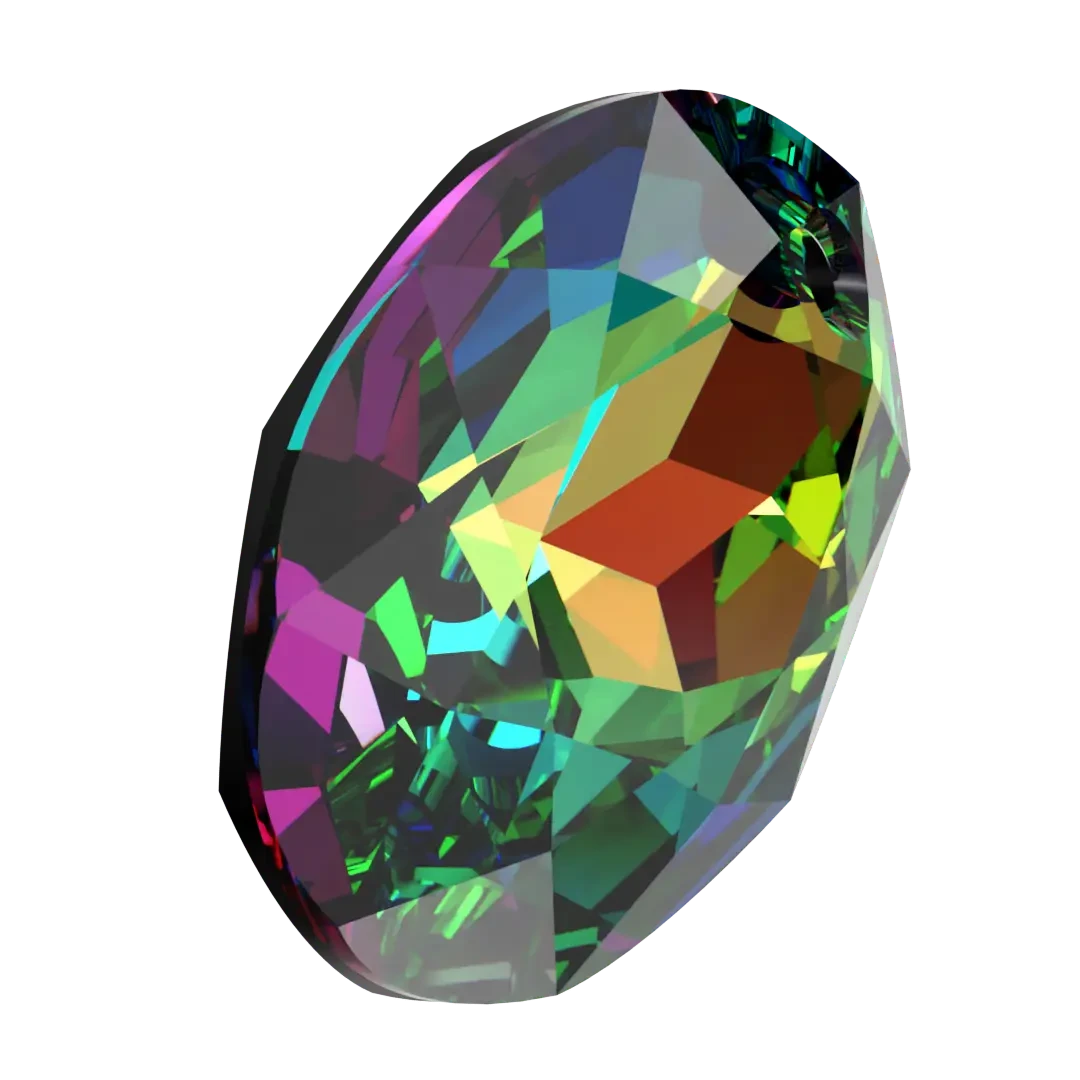 Swarovski Pendants Elliptic Cut (6438) Crystal Vitrail Medium P(Swarovski Pendants Elliptic Cut 6438 Crystal Vitrail Medium P) 4 Swarovski Pendants Elliptic Cut (6438) Crystal Vitrail Medium P(Swarovski Pendants Elliptic Cut 6438 Crystal Vitrail Medium P) - Image 2