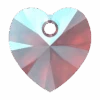 Swarovski Pendants Xilion Heart (6228) Amethyst Shimmer(Swarovski 6228 Xilion Heart Pendants Amethyst Shimmer)