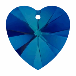 Swarovski Pendants Xilion Heart (6228) Crystal Bermuda Blue P(Swarovski Pendants Xilion Heart 6228 Crystal Bermuda Blue P)
