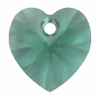 Swarovski Pendants Xilion Heart (6228) Emerald(Swarovski 6228 Xilion Heart Pendants Emerald)
