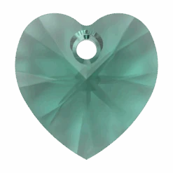 Swarovski Pendants Xilion Heart (6228) Emerald(Swarovski 6228 Xilion Heart Pendants Emerald)