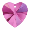 Swarovski Pendants Xilion Heart (6228) Fuchsia AB(Swarovski 6228 Xilion Heart Pendants Fuchsia Ab) 1 Swarovski Pendants Xilion Heart (6228) Fuchsia AB(Swarovski 6228 Xilion Heart Pendants Fuchsia Ab) -BlueStreak Crystal Shop Swarovski Pendants Xilion Heart 6228 Fuchsia AB