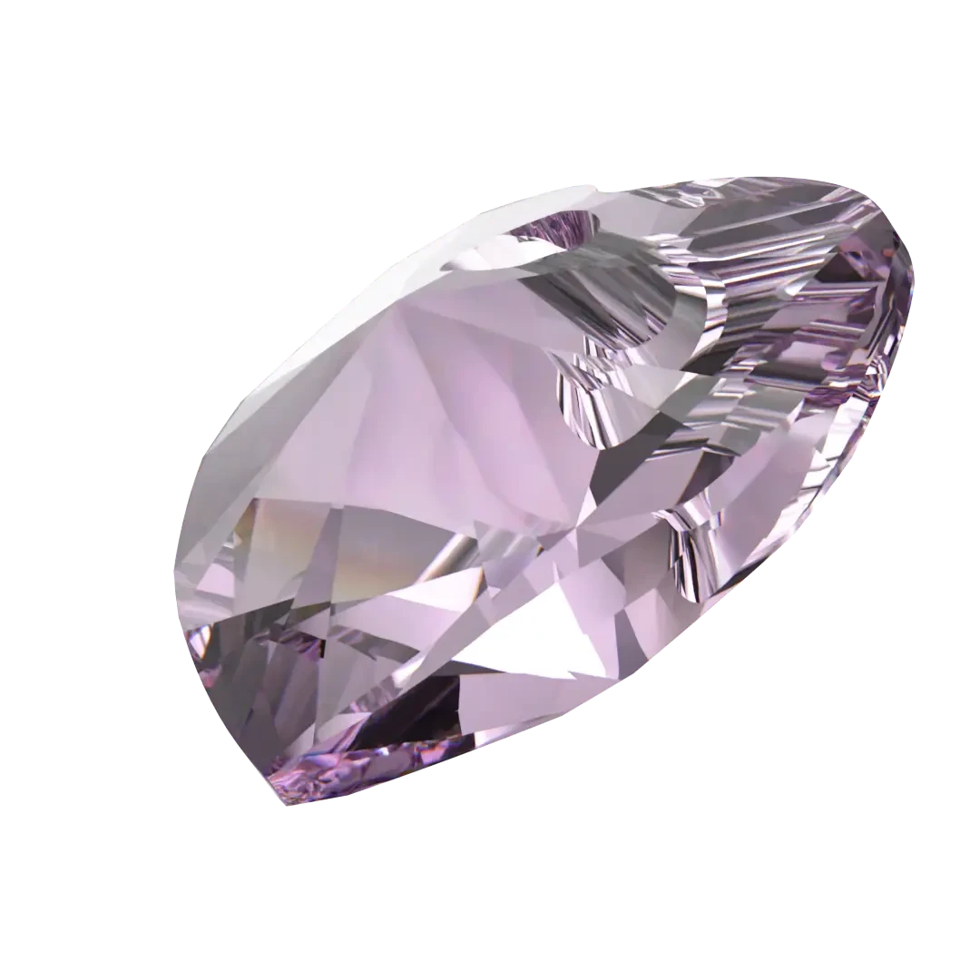 Swarovski Pendants Xilion Heart (6228) Light Amethyst(Swarovski 6228 Xilion Heart Pendants Light Amethyst) 4 Swarovski Pendants Xilion Heart (6228) Light Amethyst(Swarovski 6228 Xilion Heart Pendants Light Amethyst) - Image 2