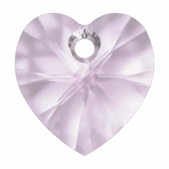 Swarovski Pendants Xilion Heart (6228) Light Amethyst(Swarovski 6228 Xilion Heart Pendants Light Amethyst)