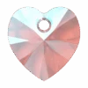 Serinity Pendants Heart (6228) Light Amethyst Shimmer(Serinity 6228 Heart Pendants Light Amethyst Shimmer)