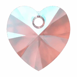 Serinity Pendants Heart (6228) Light Amethyst Shimmer(Serinity 6228 Heart Pendants Light Amethyst Shimmer)