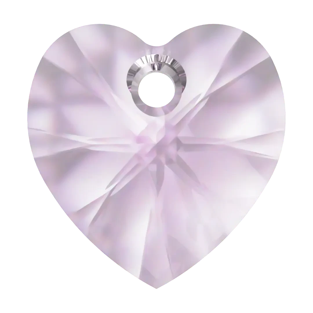 Swarovski Pendants Xilion Heart (6228) Light Amethyst(Swarovski 6228 Xilion Heart Pendants Light Amethyst) 3 Swarovski Pendants Xilion Heart (6228) Light Amethyst(Swarovski 6228 Xilion Heart Pendants Light Amethyst)