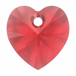 Swarovski Pendants Xilion Heart (6228) Light Siam(Swarovski 6228 Xilion Heart Pendants Light Siam)