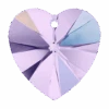 Swarovski Pendants Xilion Heart (6228) Violet AB(Swarovski 6228 Xilion Heart Pendants Violet Ab) 1 Swarovski Pendants Xilion Heart (6228) Violet AB(Swarovski 6228 Xilion Heart Pendants Violet Ab) -BlueStreak Crystal Shop Swarovski Pendants Xilion Heart 6228 Violet AB