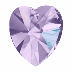 Serinity Pendants Heart (6228) Violet AB(Serinity 6228 Heart Pendants Violet Ab) -BlueStreak Crystal Shop Swarovski Pendants Xilion Heart 6228 Violet AB 2 1