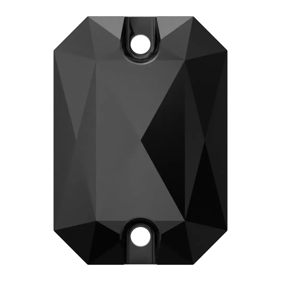 Swarovski Sew On Crystals Emerald Cut (3252) Jet UNFOILED(Swarovski 3252 Sew On Crystals Emerald Cut Jet Unfoiled) 3 Swarovski Sew On Crystals Emerald Cut (3252) Jet UNFOILED(Swarovski 3252 Sew On Crystals Emerald Cut Jet Unfoiled)