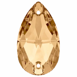 Swarovski Sew On Crystals Peardrop (3230) Crystal Golden Shadow(Swarovski 3230 Sew On Peardrop Crystal Golden Shadow)