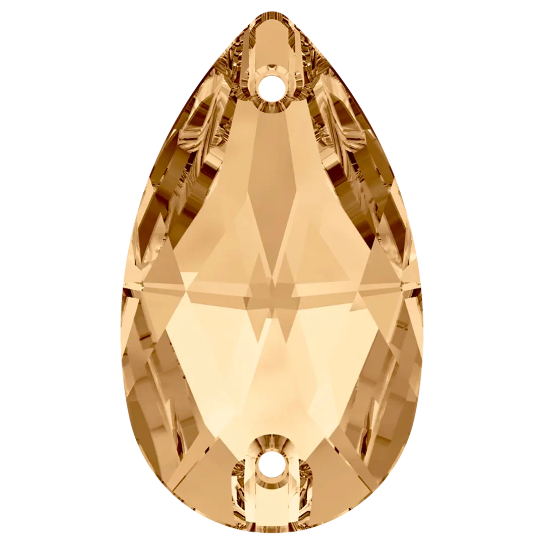 Swarovski Sew On Crystals Peardrop (3230) Crystal Golden Shadow(Swarovski 3230 Sew On Peardrop Crystal Golden Shadow) 3 Swarovski Sew On Crystals Peardrop (3230) Crystal Golden Shadow(Swarovski 3230 Sew On Peardrop Crystal Golden Shadow)