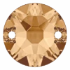 Serinity Sew On Crystals Round (3288) Crystal Golden Shadow(Serinity 3288 Sew On Crystals Crystal Golden Shadow) -BlueStreak Crystal Shop Swarovski Sew On Crystals Xirius 3288 Crystal Golden Shadow 1