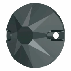 Serinity Sew On Crystals Round (3288) Jet Hematite UNFOILED(Serinity 3288 Sew On Crystals Jet Hematite Unfoiled) -BlueStreak Crystal Shop Swarovski Sew On Crystals Xirius 3288 Jet Hematite UNFOILED 2