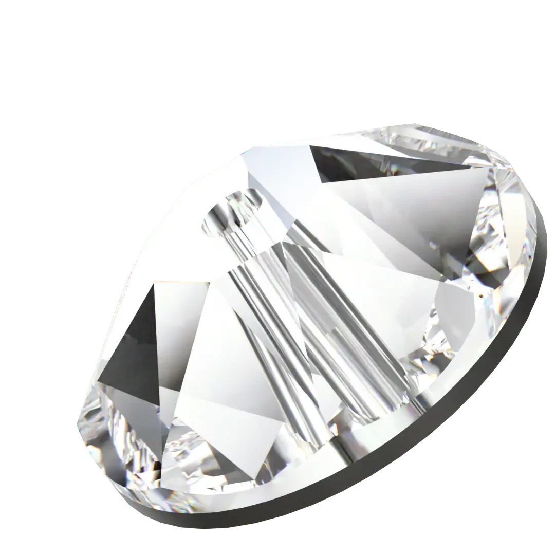 Swarovski Sew On Crystals Xirius Lochrose (3188) Crystal(Swarovski 3188 Sew On Xirius Lochrose Crystal) 4 Swarovski Sew On Crystals Xirius Lochrose (3188) Crystal(Swarovski 3188 Sew On Xirius Lochrose Crystal) - Image 2