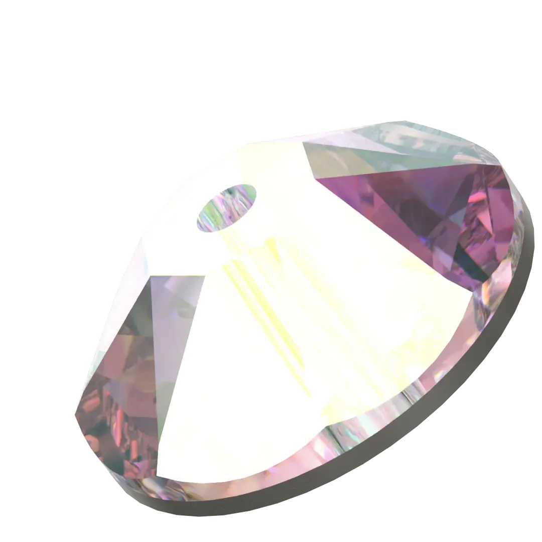 Swarovski Sew On Crystals Xirius Lochrose (3188) Crystal AB(Swarovski 3188 Sew On Xirius Lochrose Crystal Ab) 4 Swarovski Sew On Crystals Xirius Lochrose (3188) Crystal AB(Swarovski 3188 Sew On Xirius Lochrose Crystal Ab) - Image 2