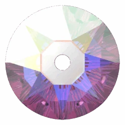 Swarovski Sew On Crystals Xirius Lochrose (3188) Crystal AB(Swarovski 3188 Sew On Xirius Lochrose Crystal Ab)