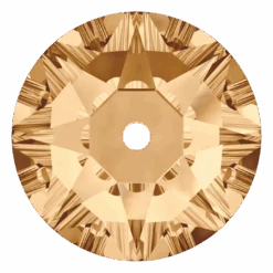 Swarovski Sew On Crystals Xirius Lochrose (3188) Crystal Golden Shadow(Swarovski 3188 Sew On Xirius Lochrose Crystal Golden Shadow)