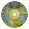 Swarovski Sew On Crystals Xirius Lochrose (3188) Crystal Iridescent Green(Swarovski 3188 Sew On Xirius Lochrose Crystal Iridescent Green End Of Line)