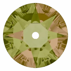 Swarovski Sew On Crystals Xirius Lochrose (3188) Crystal Luminous Green(Swarovski 3188 Sew On Xirius Lochrose Crystal Luminous Green End Of Line)