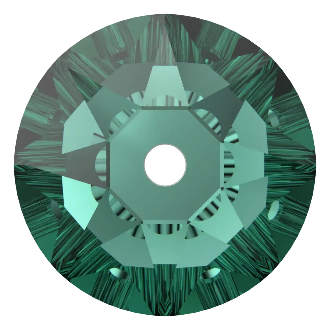 Swarovski Sew On Crystals Xirius Lochrose (3188) Emerald(Swarovski 3188 Sew On Xirius Lochrose Emerald) 3 Swarovski Sew On Crystals Xirius Lochrose (3188) Emerald(Swarovski 3188 Sew On Xirius Lochrose Emerald)