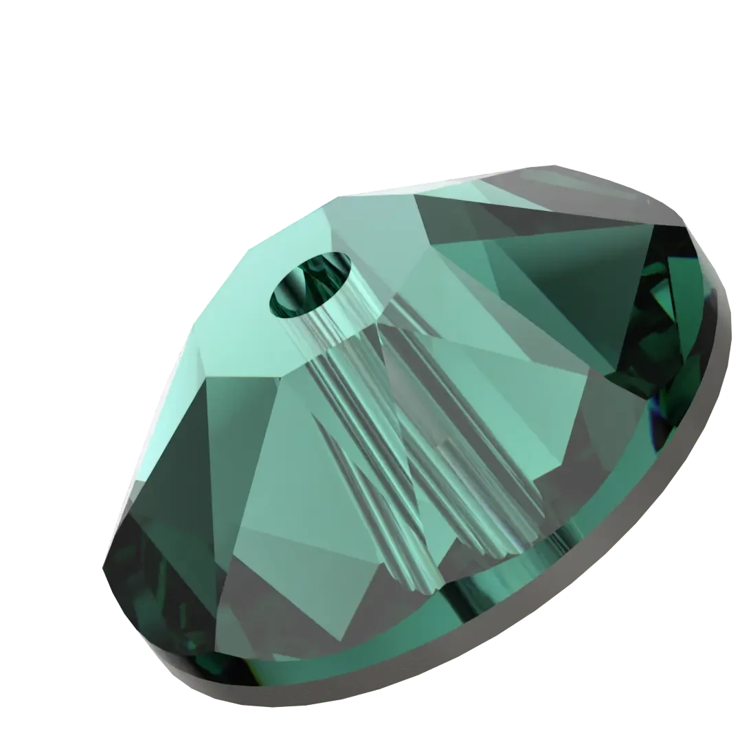 Swarovski Sew On Crystals Xirius Lochrose (3188) Emerald(Swarovski 3188 Sew On Xirius Lochrose Emerald) 4 Swarovski Sew On Crystals Xirius Lochrose (3188) Emerald(Swarovski 3188 Sew On Xirius Lochrose Emerald) - Image 2