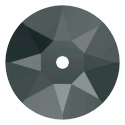 Swarovski Sew On Crystals Xirius Lochrose (3188) Jet Hematite UNFOILED(Swarovski 3188 Sew On Xirius Lochrose Jet Hematite Unfoiled)