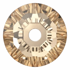 Serinity Sew On Crystals Round Lochrose (3188) Light Colorado Topaz(Serinity 3188 Sew On Lochrose Light Colorado Topaz)