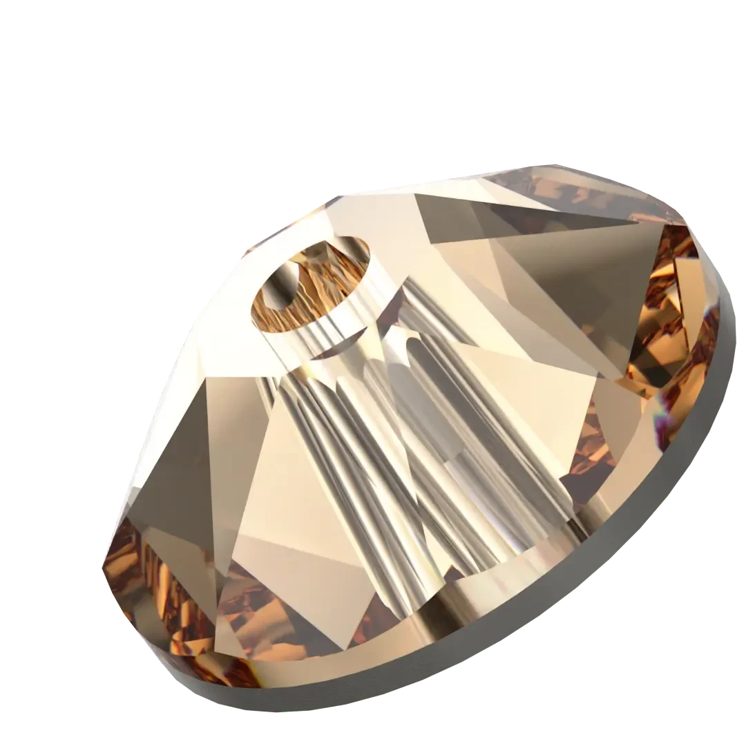 Swarovski Sew On Crystals Xirius Lochrose (3188) Light Colorado Topaz(Swarovski 3188 Sew On Xirius Lochrose Light Colorado Topaz) 4 Swarovski Sew On Crystals Xirius Lochrose (3188) Light Colorado Topaz(Swarovski 3188 Sew On Xirius Lochrose Light Colorado Topaz) - Image 2