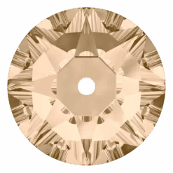 Serinity Sew On Crystals Round Lochrose (3188) Light Silk(Serinity 3188 Sew On Lochrose Light Silk)