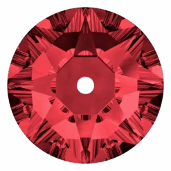 Serinity Sew On Crystals Round Lochrose (3188) Scarlet(Serinity 3188 Sew On Lochrose Scarlet)